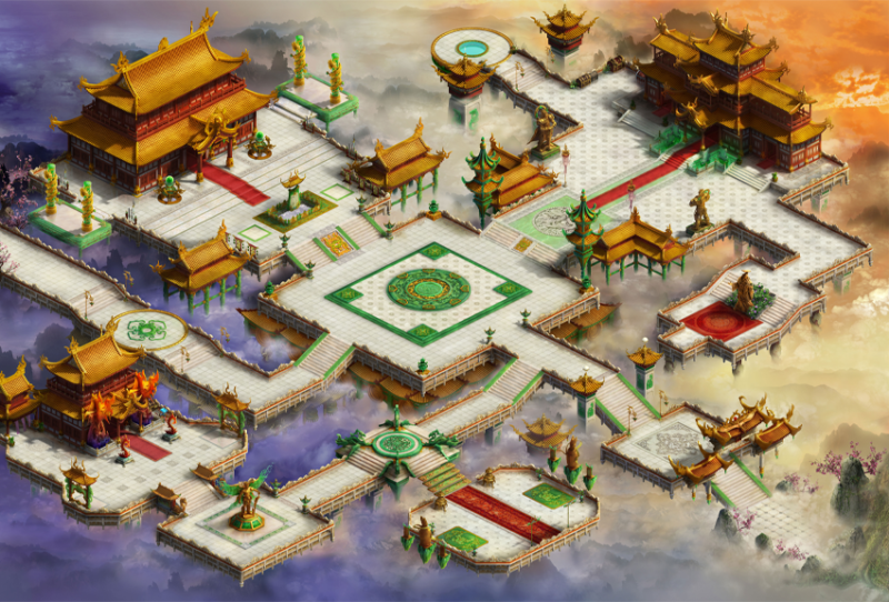 地图 天界城（压缩版）-90乐园-你的游戏资源素材集市